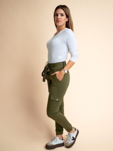 HLAČE POLONCA OLIVNE