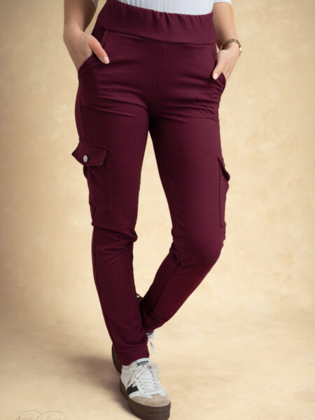 HLAČE POLONCAF BORDO