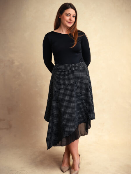 SUKNJA KYLA CRNA TOČKE