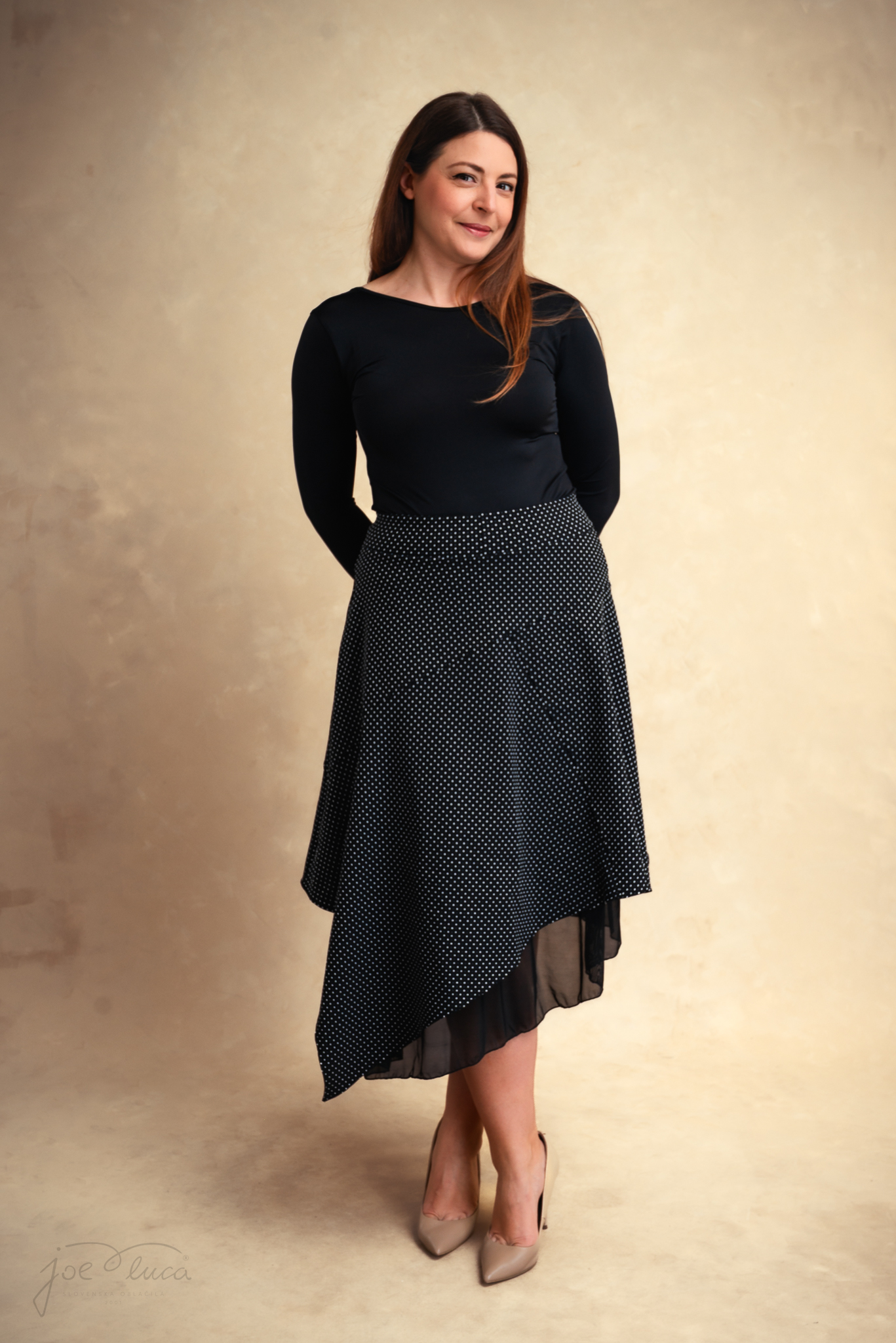 SUKNJA KYLA CRNA TOČKE